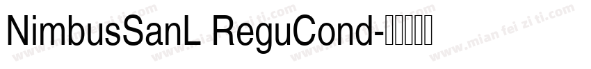 NimbusSanL ReguCond字体转换